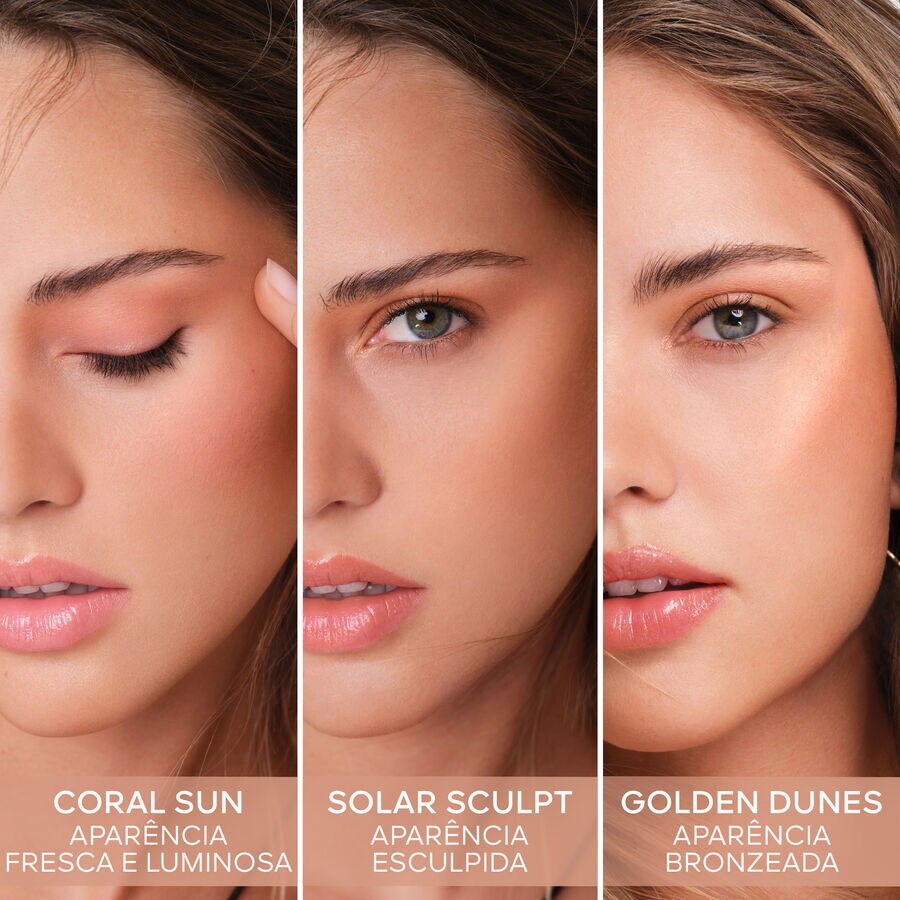 P&Oacute; DE BRILHO SAUD&Aacute;VEL NATURAL COM EFEITO SUN-KISSED - 96% DE INGREDIENTES DE ORIGEM NATURAL (Ver a imagem 4/5)